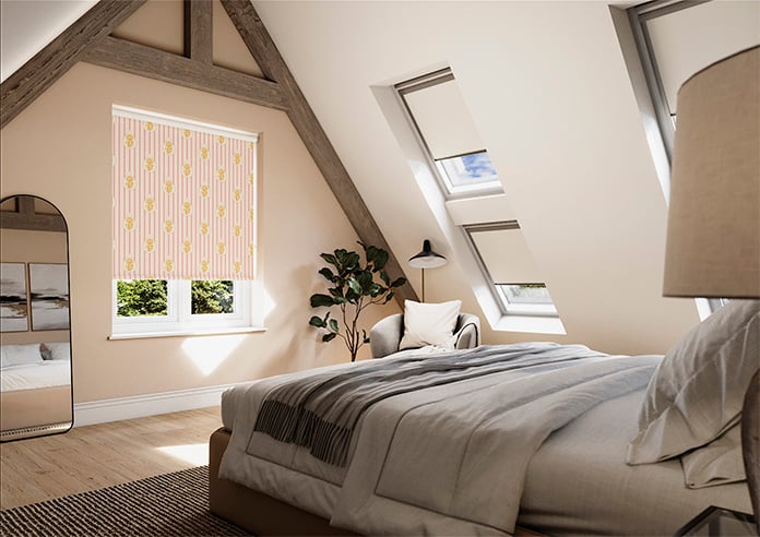 Petal & Block Bolli Stripe, Marigold - Roller Blind - Image 7